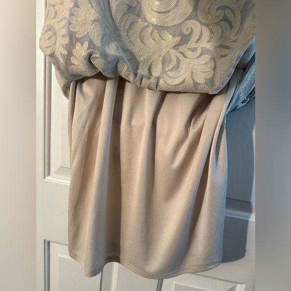 SHOW ME YOUR MUMU Sm Gomez Cocktail Slip Sleeveless Crystal Crown Blush Sequins - Picture 13 of 16